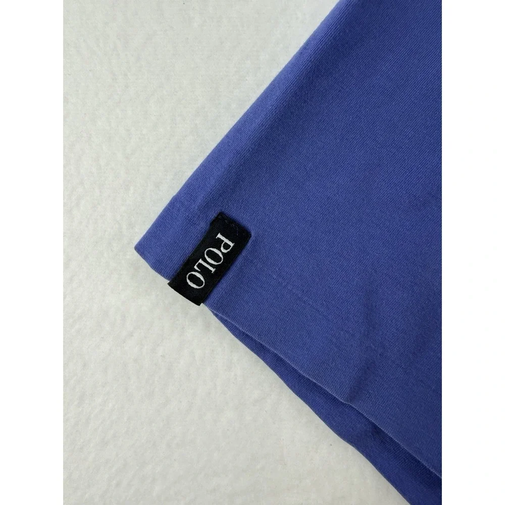 Polo Golf Ralph Lauren Shirt Mens‎ Extra Large Blue Stretch Lisle White Pony